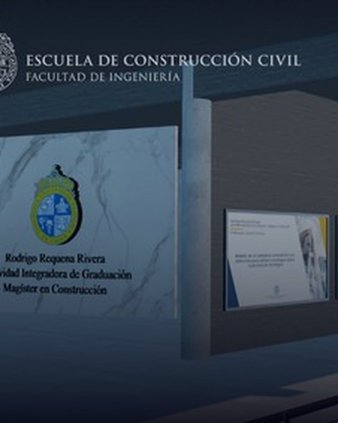 Metaverso Salón Escuela de Construcción Civil UC para Universidad Católica