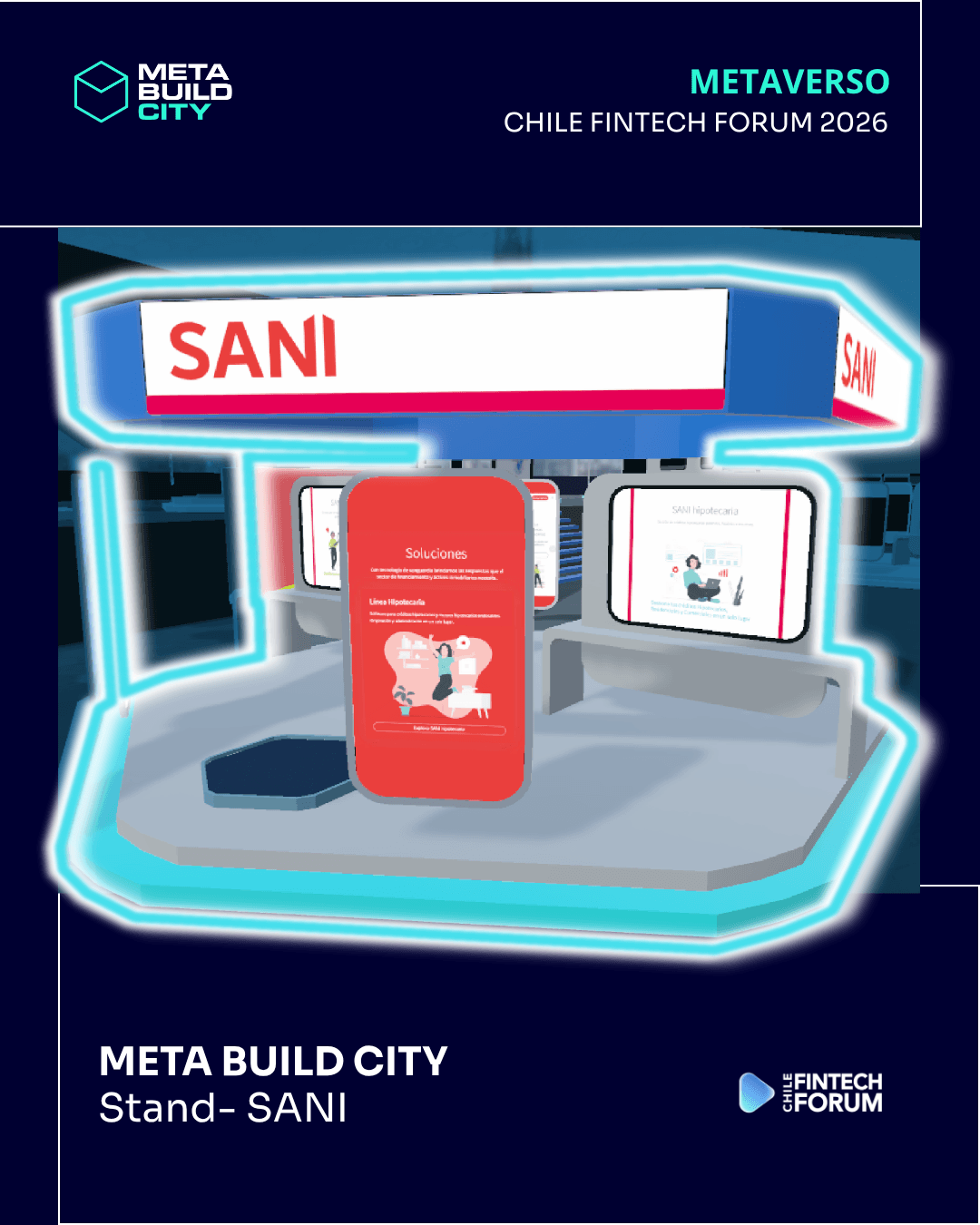 Stand virtual de SANI en el Chile Fintech Forum 2026